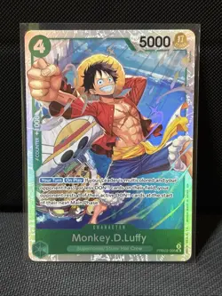 • Monkey.D.Luffy • PRB02-005 SR Premium Booster Holo Foil One Piece TCG NM - Image 1