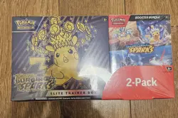 Pokemon SURGING SPARKS Elite Trainer Box Etb & Booster Bundle Costco 2 Pack - Image 1
