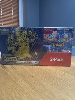 Pokemon SURGING SPARKS Elite Trainer Box Etb & Booster Bundle Costco 2 Pack - Image 2
