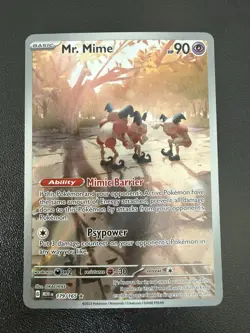 Mr. Mime 179/165 Pokemon TCG SV: Scarlet & Violet 151 NM - Image 1