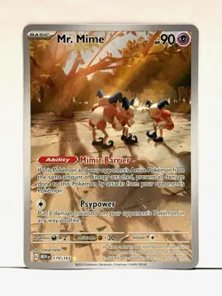 Mr. Mime 179/165 Holo Illustration Rare Scarlet & Violet 151 Pokemon Card TCG NM - Image 1