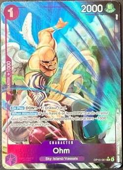 One Piece Card Game TCG Ohm OP15-061 Alt Art M/NM Condition - Image 1