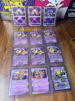 Pokemon Alakazam Lot Of 12 Cards EX Mega SIR IR Holo Rare NM Vmax - Image 1