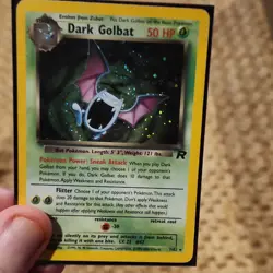 Pokemon Dark Golbat 7/82 Team Rocket Holo Rare Unlimited 50 HP Card - Image 1