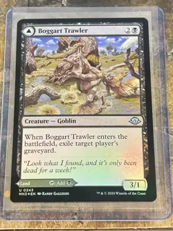 Boggart Trawler - 243 Foil MTG MH3 LP slight foil bend - Image 1