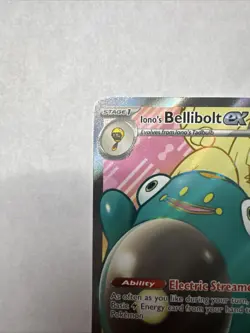 Pokemon TCG Iono's Bellibolt EX Full Art Ultra Rare Holo Card 172/159 Mint - Image 4