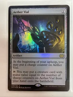 MTG ~ Double Masters ~ Aether Vial ~ Foil ~ Rare ~ #298 - Image 1