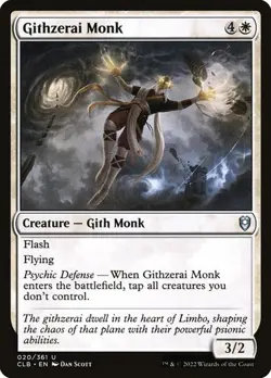 NM Githzerai Monk, MTG, Baldur's Gate, Magic the Gathering, 20 - Image 1