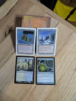 Magic the Gathering dual lands Volcanic Island and Plateau MTG - Image 1