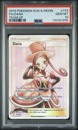 PSA 10 FA/DANA #173/181 ULTRA RARE 2019 POKEMON SUN & MOON TEAM UP 💗 - Image 3