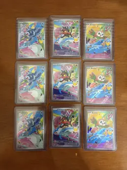 Pokemon TCG First Partner Illustration Collection 3x Alolah GEN 7 Starters - Image 1