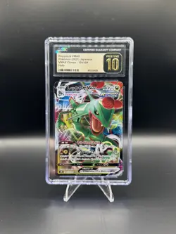 2021 POKEMON VMAX CLIMAX JAPANESE #120 RAYQUAZA VMAX CGC 10 PRISTINE - Image 1