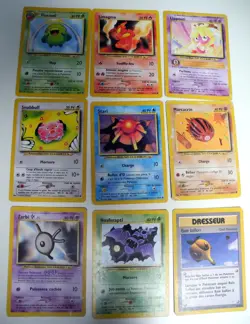 Lot de 9 cartes Pokemon - NEO REVELATION (2002) - Floravol & autres - Image 1