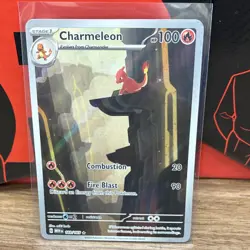 Pokemon Charmeleon 169/165 Scarlet & Violet 151 Illustration Rare 100 HP English - Image 2