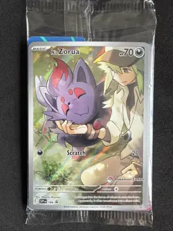 N’s Zorua Promo #189 Pokemon Center Stamp-Sealed - Image 1