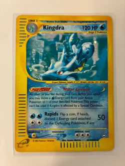 Kingdra Holo Aquapolis H14/H32 Pokemon TCG - Image 1