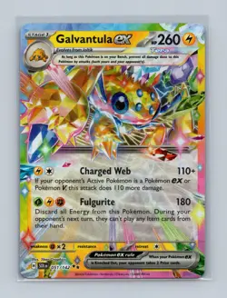 Galvantula ex 51/142 Double Rare Stellar Crown Pokemon Near Mint - Image 1