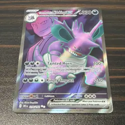 Pokemon TCG Destined Rivals Team Rocket’s Nidoking Ex 216 /182 Ultra Rare - Image 2