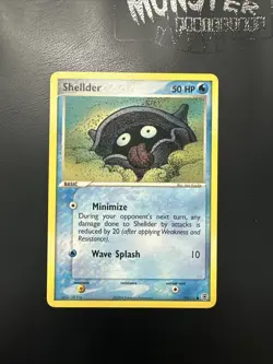 POKEMON SHELLDER NON HOLO FIRE RED LEAF GREEN 79/112 - Image 1