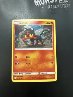 POKEMON LITTEN HOLO SUN & MOON BASE 24/149 - Image 1