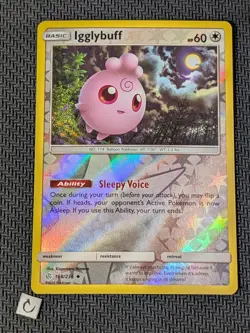 Igglybuff 168/236 - Cosmic Eclipse Reverse Holo Pokemon TCG NM - Image 1