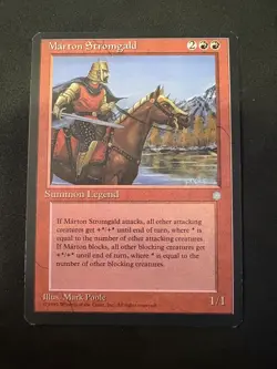 Marton Stromgald Ice Age Regular NM MTG Magic The Gathering Ships FAST - Image 1