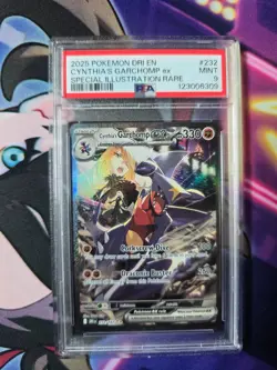 Pokemon Cynthia's Garchomp ex PSA 9 Destined Rivals Holo 232/182 - Image 1