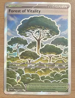 Pokemon TCG Forest of Vitality POR 109/088 Full Art Trainer Stadium Foil English - Image 1