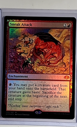 2023 MTG Magic the Gathering DMR Dominaria Remastered Foil #139 Sneak Attack - Image 1