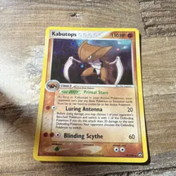 Pokemon TCG Kabutops Holo Rare 10/108 EX Power Keepers - Image 1