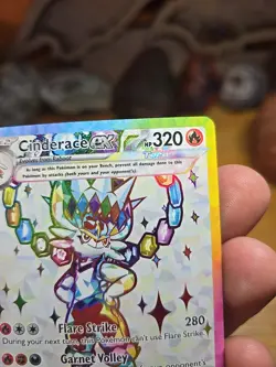 Pokemon TCG Cinderace EX Full Art Ultra Rare Rainbow Holo Stellar Crown - Image 5