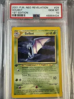 Pokemon Golbat Neo Revelation 1st Edition 29/64 PSA 10 Gem Mint - Image 1