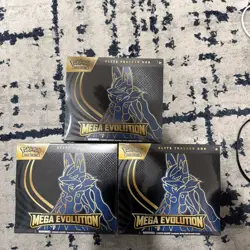 Pokemon TCG Mega Evolution ETB Lucario Factory Sealed - Image 1
