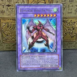 Yugioh Elemental Hero Air Neos STON-EN034 Ultra Rare 1st Edition LP - Image 1