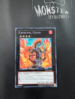 YUGIOH LAVALVAL CHAIN SECRET RARE HA07-EN019 - Image 1