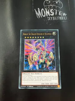YUGIOH HIERATIC SKY DRAGON OVERLORD OF HELIOPOLIS ULTRA RARE GFTP-EN004 1ST ED - Image 1