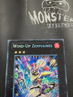YUGIOH WIND UP ZENMAINES SECRET RARE PHSW-EN087 1ST EDITION - Image 3