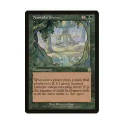 WOTC MtG Odyssey Nantuko Shrine (R) (Foil) EX - Image 1