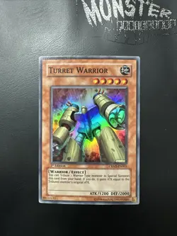 YUGIOH TURRET WARRIOR SUPER RARE CRMS-EN001 1ST EDITION - Image 1