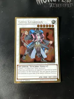 YUGIOH GOYO GUARDIAN GOLD RARE PGL2-EN042 1ST EDITION - Image 1