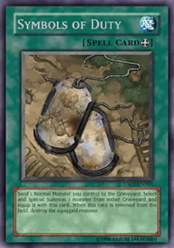 Symbols of Duty - TAEV-EN060 - Rare - 1st Edition Lightly Played Tactical Evolut - Image 1