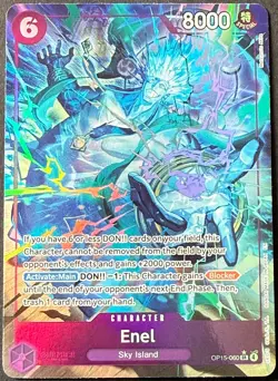 One Piece TCG Enel OP15-060 SR Alt Art English Mint - Image 1