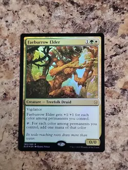 MTG Faeburrow Elder 190 Throne of Eldraine NM FOIL Unplayed Commander EDH - Image 2