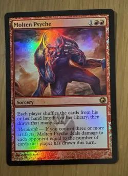 MTG Molten Psyche Scars of Mirrodin Foil NM - Image 1