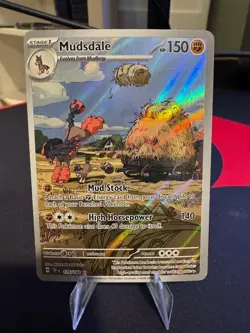 2024 Pokemon Mudsdale Illustration Rare Temporal Forces 175 - Image 1