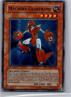 Machina Gearframe SDMM-EN002 Machina Mayhem 1st Edition Yu-Gi-Oh! NM #1 - Image 1