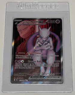 Pokemon TCG Team Rocket's Mewtwo EX 213/182 Destined Rivals SV10 - Image 1