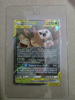 Rowlet & Alolan Exeggutor GX - 1/236 - Ultra Rare - Unified Minds - Pokemon - NM - Image 1