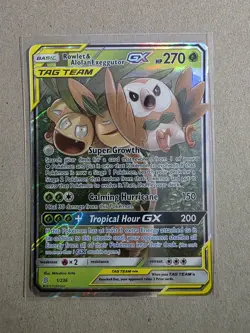 Rowlet & Alolan Exeggutor GX - 1/236 - Ultra Rare - Unified Minds - Pokemon - NM - Image 2