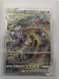Pokemon Mewtwo VSTAR GG44/GG70 Crown Zenith Galarian Gallery Ultra Rare Holo - Image 1